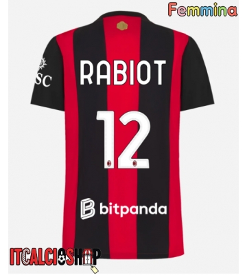 AC Milan Adrien Rabiot #12 Prima Maglia Femmina 2026-27 Manica Corta